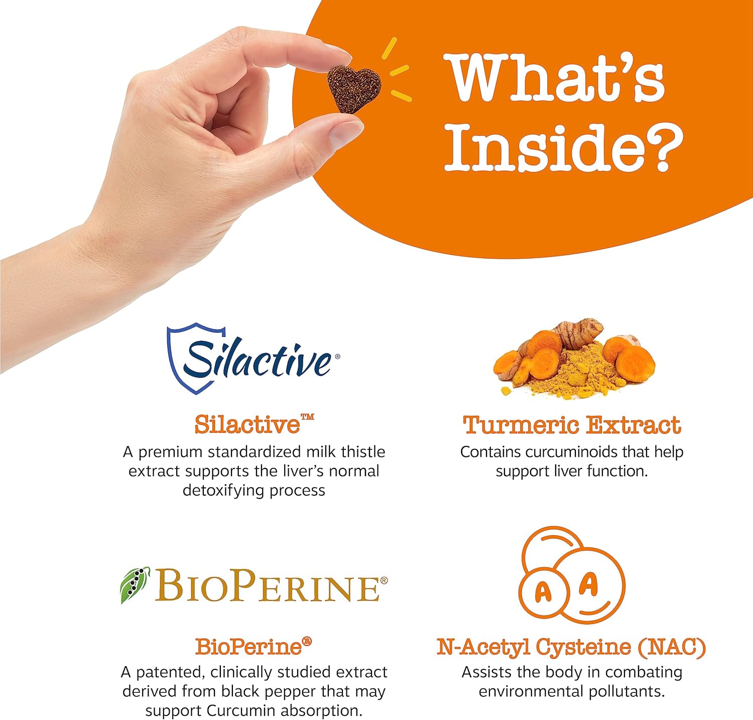 Dog Liver Support Supplement with Milk Thistle & Turmeric - Soft Chew Formula for Liver Function in Dogs