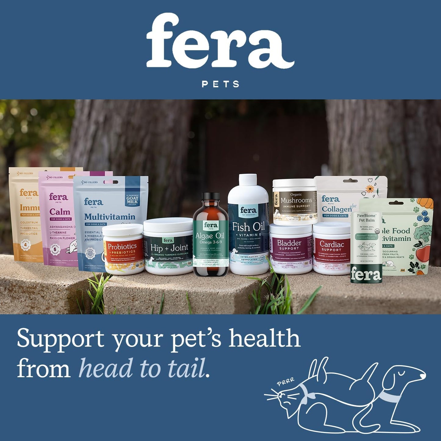 Dog Prebiotic & Postbiotic Supplement for Digestive Health & Immune Support - 120 Scoops by Fera Pet Organics