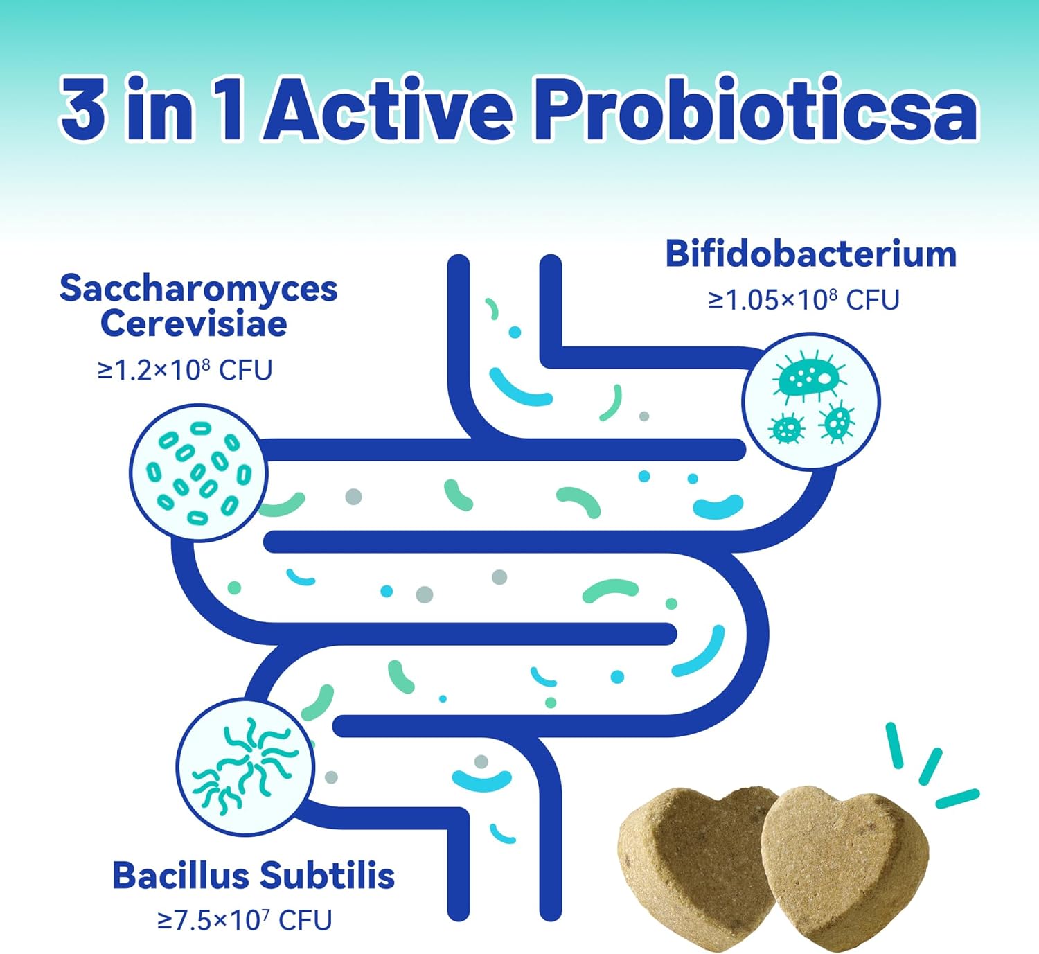 Dog Probiotic Chews - Wellix Probiotics for Dogs, Supports Digestive Health, Allergies, Diarrhea, Upset Stomach & Gas Relief