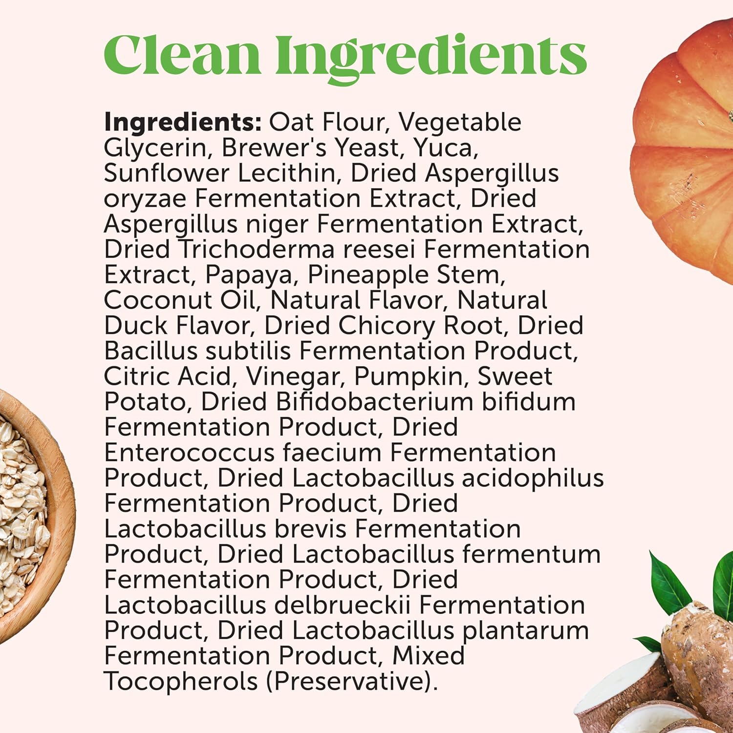 Dog Probiotics for Diarrhea & Bowel Support with Digestive Enzymes, Prebiotics, and Probiotics - Promotes Gut Health, Immunity, and Itch Relief (Duck 90 ct)