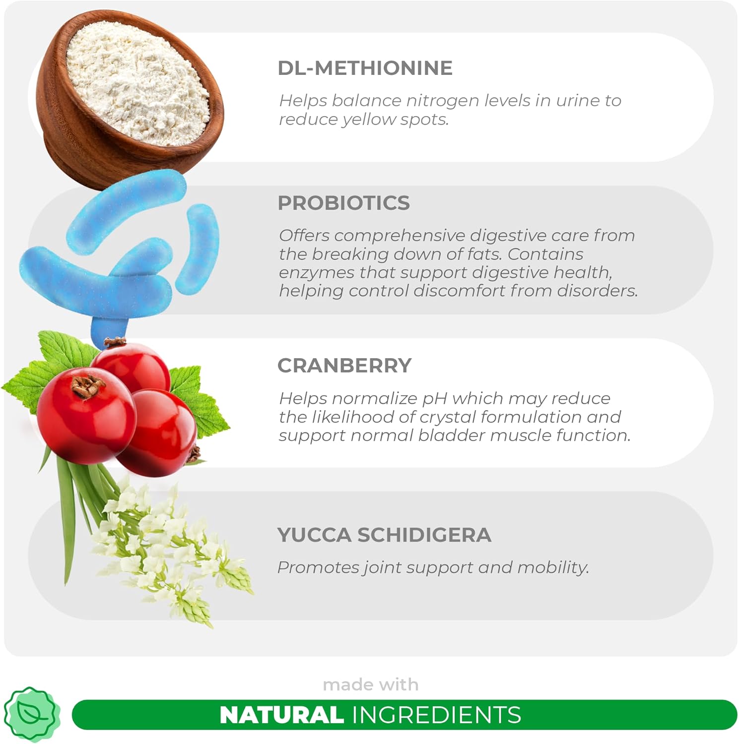 Dog Urine Neutralizer Soft Chews for Lawn - Grass Burn Spot Saver with Canine Enzymes, Probiotics, and Cranberry - Coco and Luna