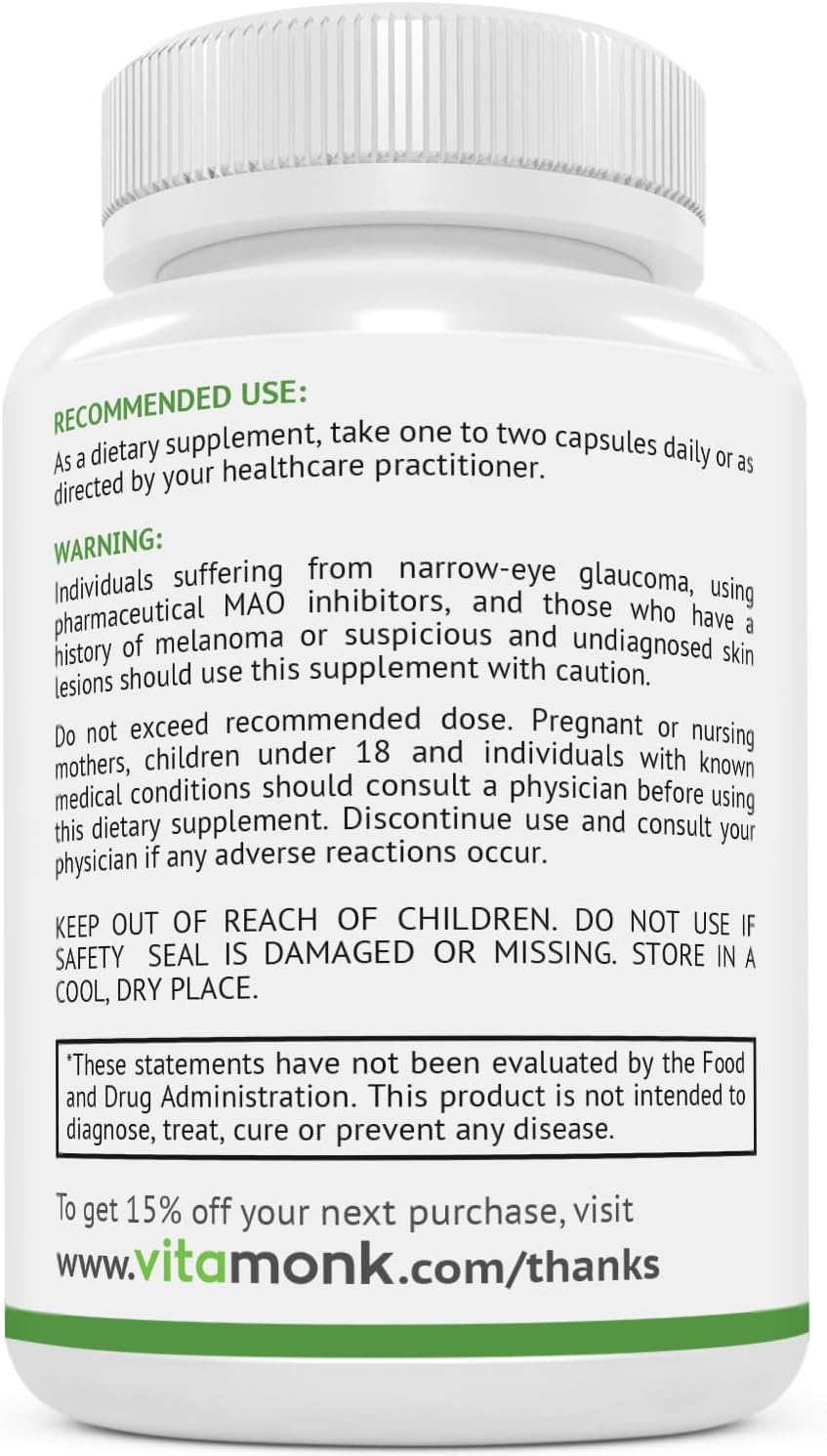 Dopamine Supplement with Uridine, Mucuna Pruriens, L-Theanine, Tyrosine - Natural Brain Boost - 60 Capsules
