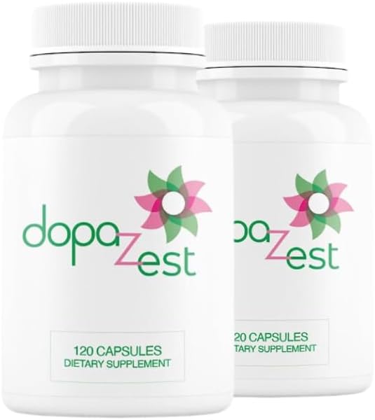 DopaZest: Mental Clarity and Brain Fog Support Supplement - 2 Pack (120 Capsules)