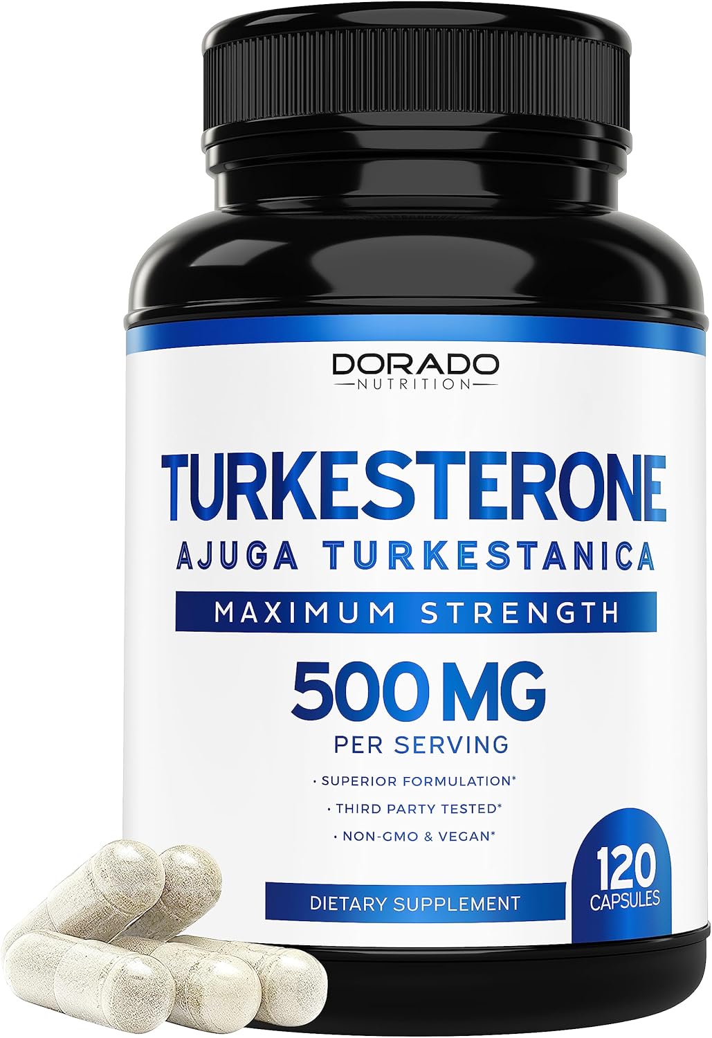Dorado Nutrition Fadogia Agrestis and Tongkat Ali Blend with Turkesterone - 600mg, 400mg, and 500mg Per Serving