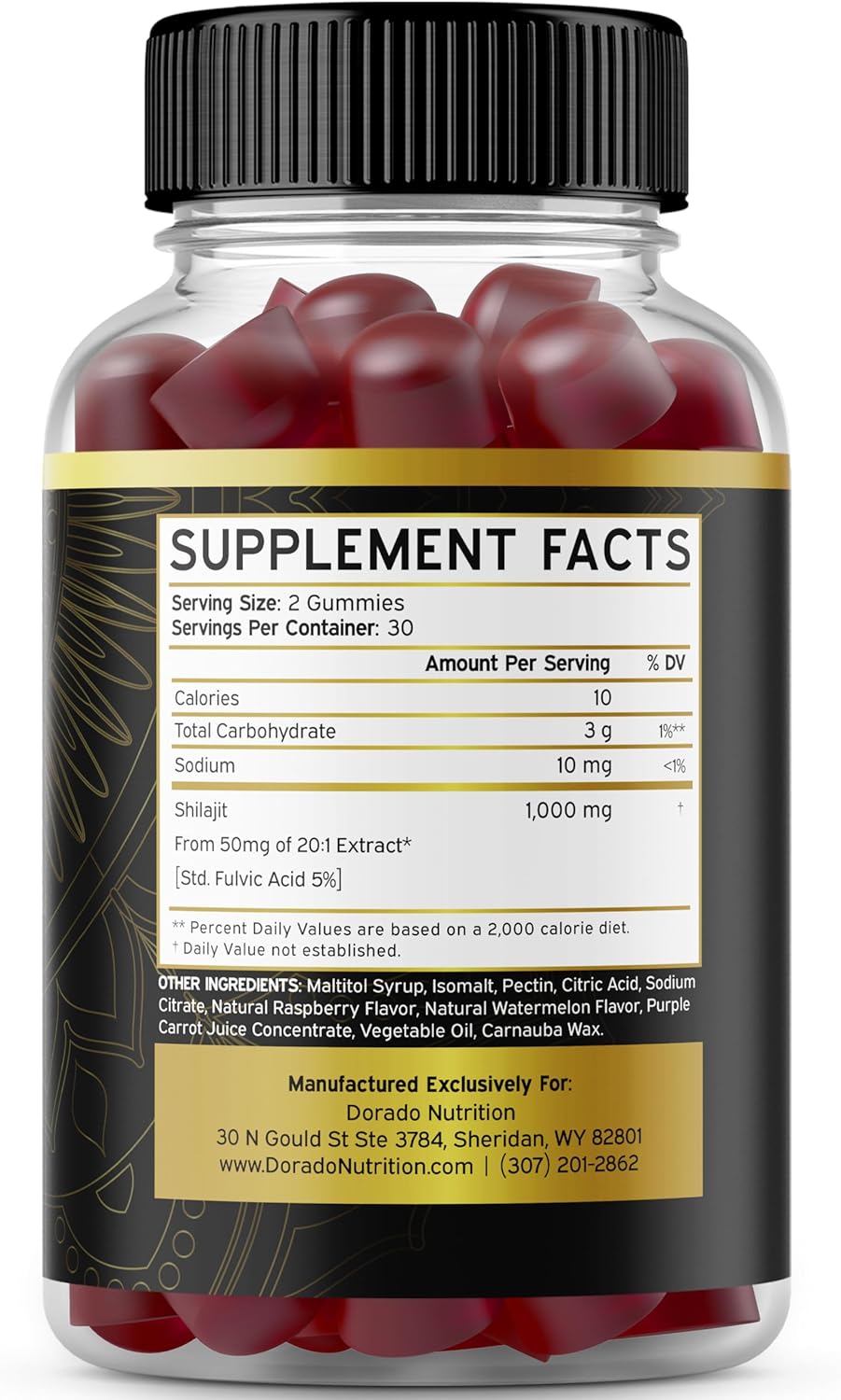 Dorado Nutrition Shilajit & Glucosamine Chondroitin Gummies Combo Pack (120 Gummies) for Men and Women