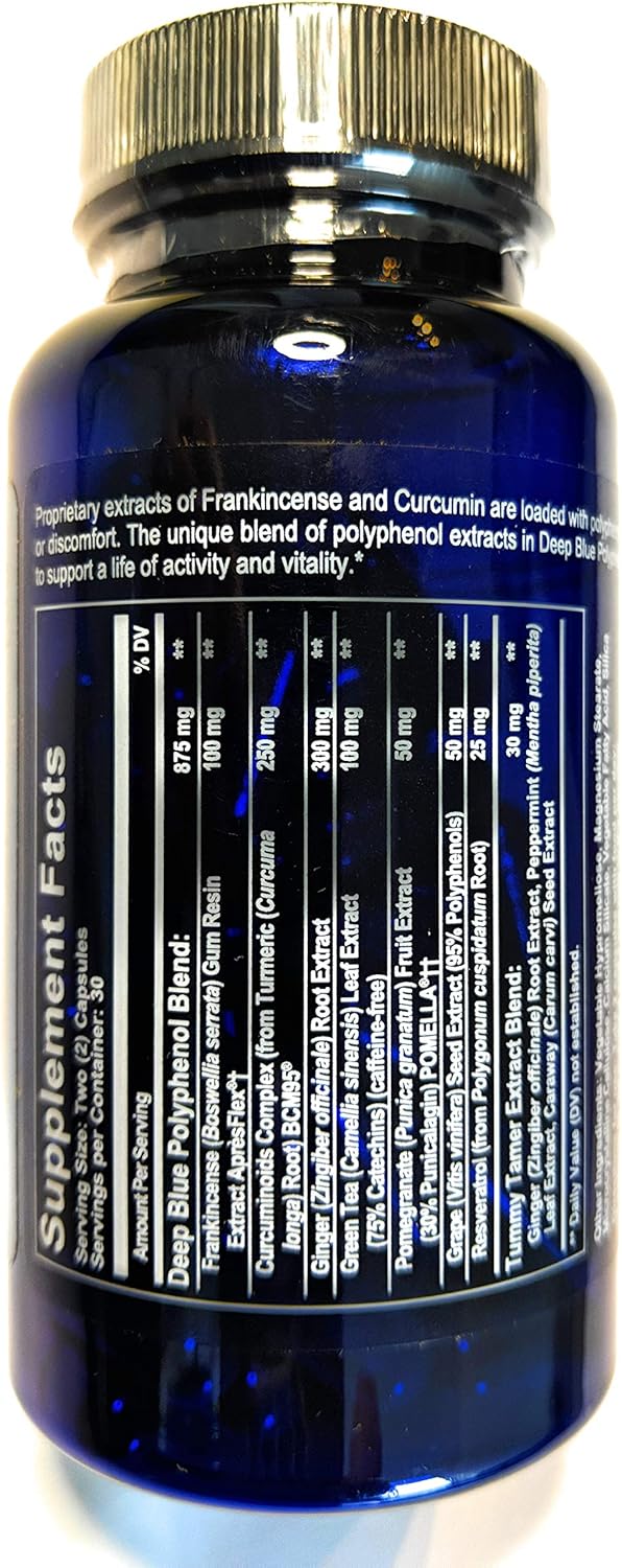 doTERRA Deep Blue Polyphenol Complex: 60 Vegetarian Capsules for Joint Support