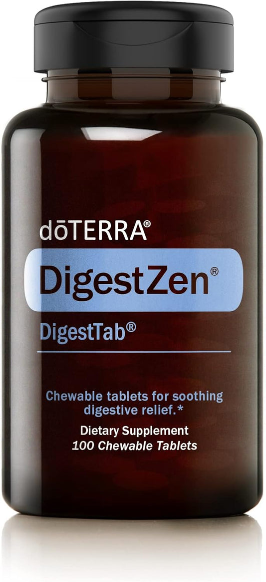 doTERRA DigestZen DigestTab - Natural Digestive Support Chewable Tablets - 100 Count