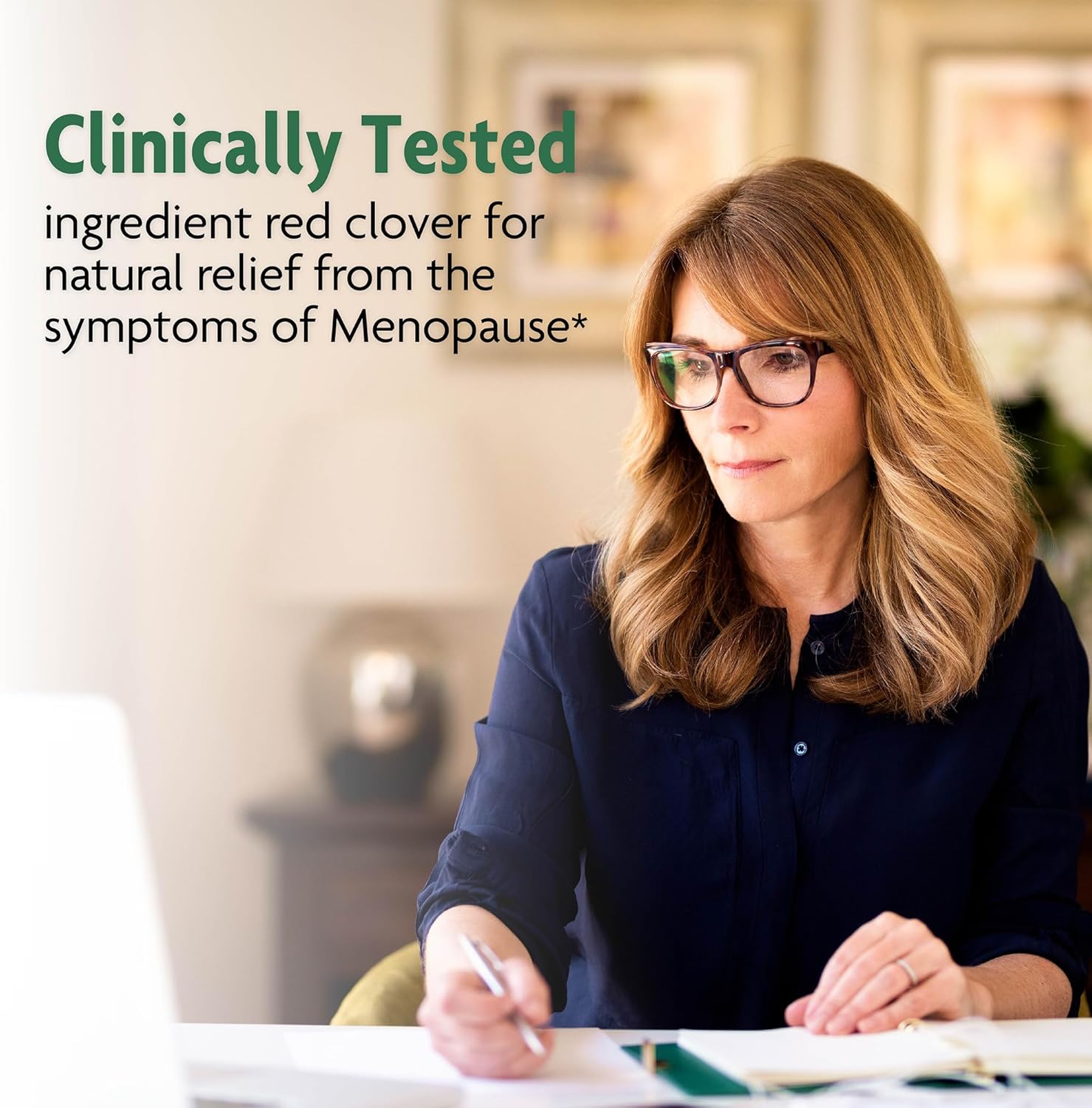 Double Strength Menopause Supplements for Women - Red Clover Isoflavones, Estrogen Vitamins - Supports Hot Flashes, Night Sweats, Restlessness - 30 Count