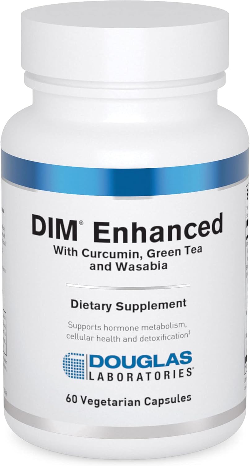Douglas Laboratories DIM Enhanced Capsules - Promotes Hormone Balance, Cellular Health, and Detoxification - Antioxidants, Green Tea, Wasabia - 60 Vegetarian Capsules