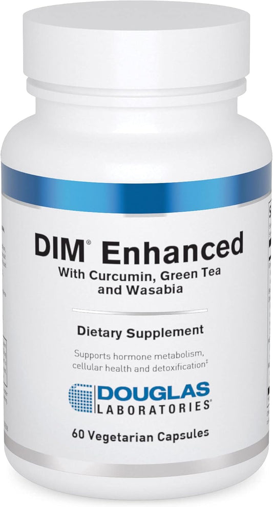 Douglas Laboratories DIM Enhanced Capsules - Promotes Hormone Balance, Cellular Health, and Detoxification - Antioxidants, Green Tea, Wasabia - 60 Vegetarian Capsules