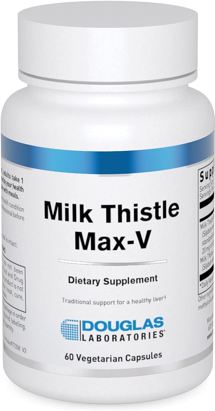 Douglas Laboratories Milk Thistle Max-V Capsules - Liver Support Herbal Extract - 60 Count