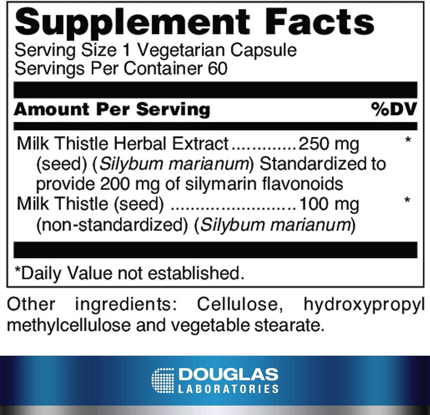 Douglas Laboratories Milk Thistle Max-V Capsules - Liver Support Herbal Extract - 60 Count
