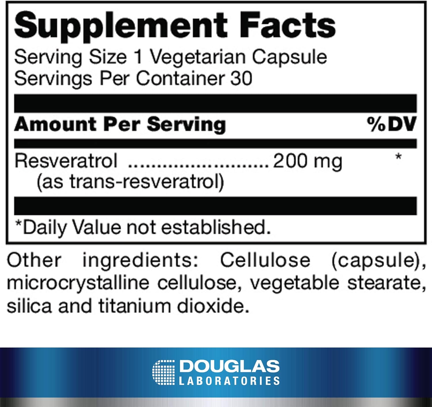 Douglas Laboratories Resveratrol Capsules | Supports Cardiovascular, Neurological, Metabolic, and Mitochondrial Health | 30 Count