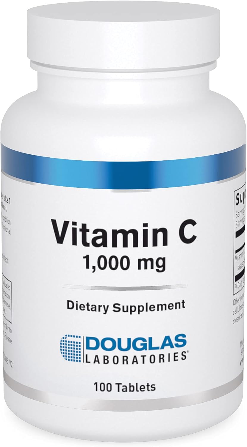 Douglas Laboratories Vitamin C Tablets for Immune Support and Wound Healing - 100 Count