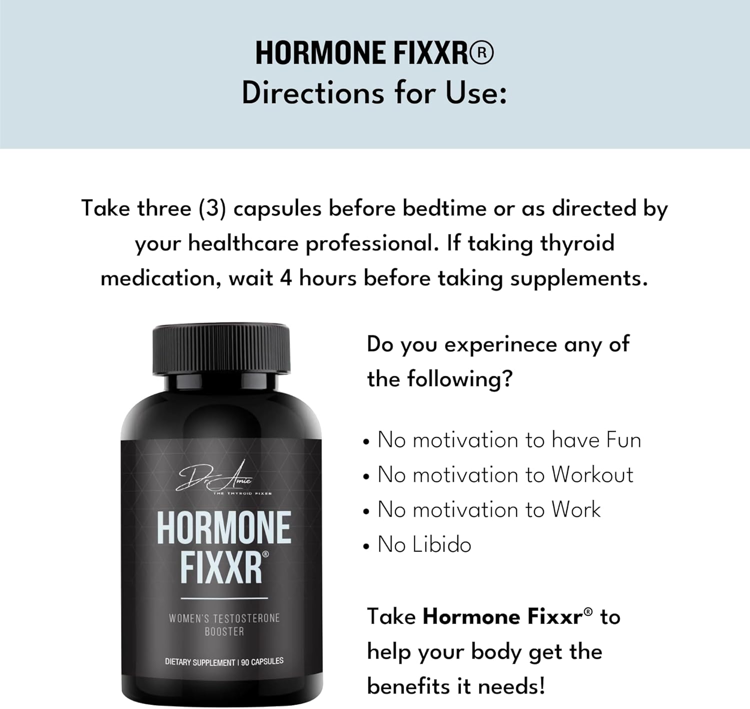 Dr. Amie Hormone and Metabolism Bundle by Fixxr - Improve Hormonal Balance and Boost Metabolism with this Comprehensive Bundle