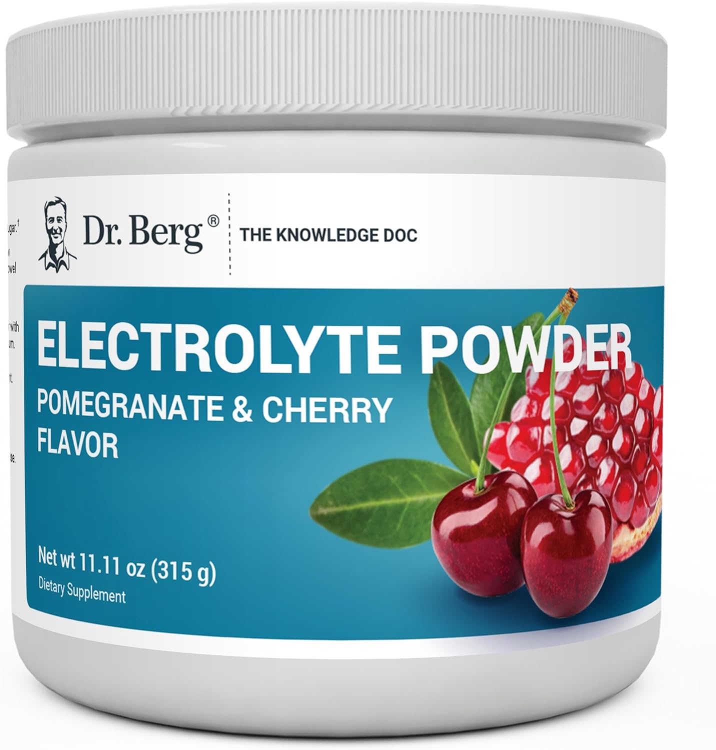 Dr. Berg Zero Sugar Hydration Keto Electrolyte Powder with Potassium and Himalayan Salt - Pomegranate Cherry Drink Supplement