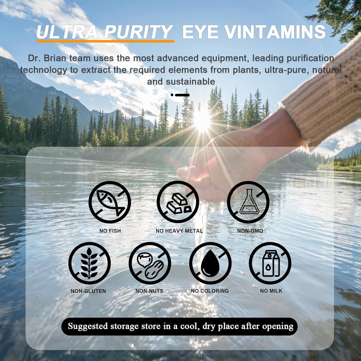 Dr. Brian Roettger Lutein and Zeaxanthin Eye Vitamins - 60 Non-GMO Capsules for Macular Degeneration and Dry Eyes