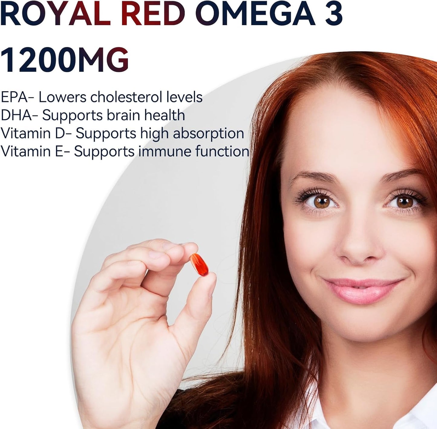 Dr. Brian Roettger Royal Red Omega 3 Fish Oil Supplement - 90 Soft Gels with EPA, DHA, Vitamin D & E for Physical Health