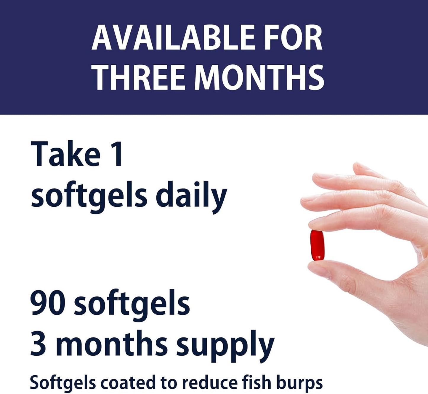 Dr. Brian Roettger Royal Red Omega 3 Fish Oil Supplement - 90 Soft Gels with EPA, DHA, Vitamin D & E for Physical Health