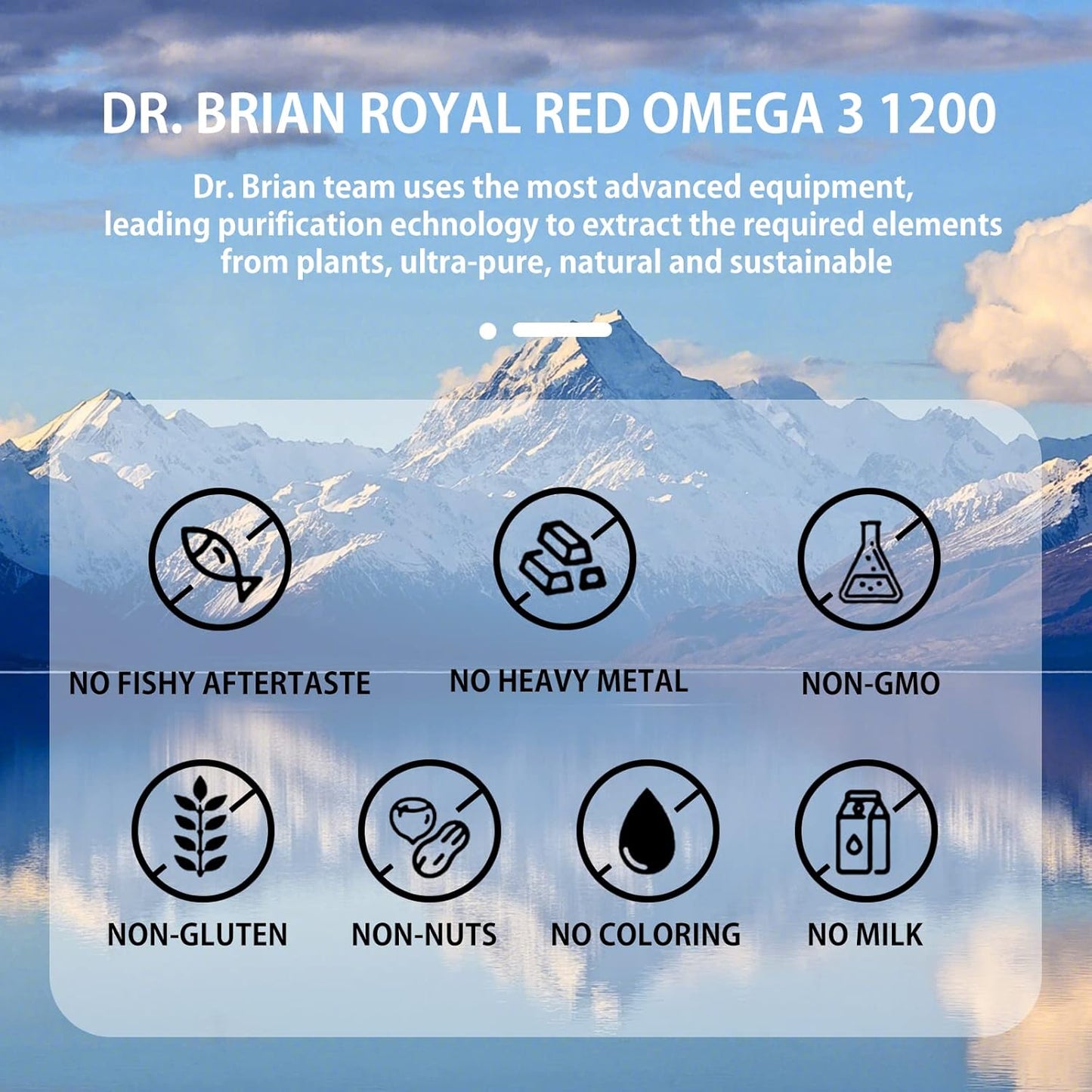 Dr. Brian Roettger Royal Red Omega 3 Fish Oil Supplement - 90 Soft Gels with EPA, DHA, Vitamin D & E for Physical Health