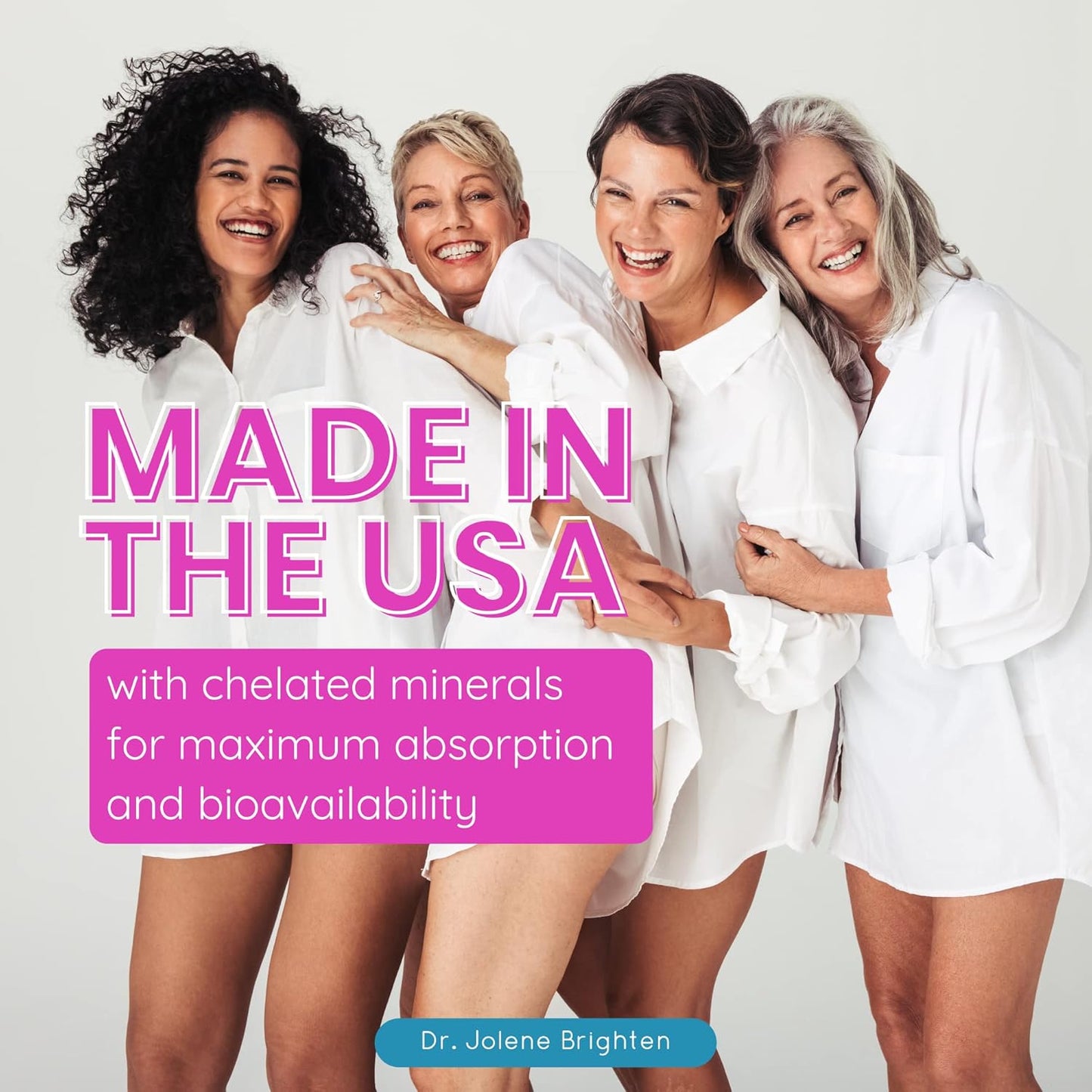 Dr. Brighten Women’s Twice Daily Multivitamin - Full-Spectrum, No Iron, Unique Nutrients - 120 Capsules