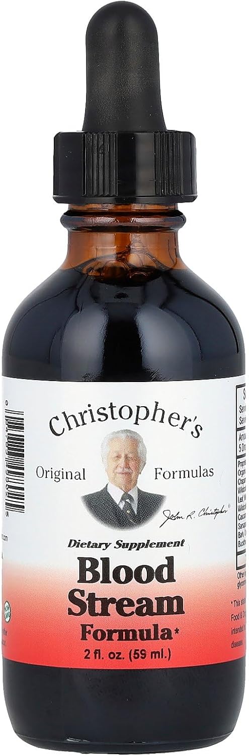 Dr. Christopher's Blood Stream Formula Liquid Supplement - 2 oz - Red Clover Combination Extract Replacement