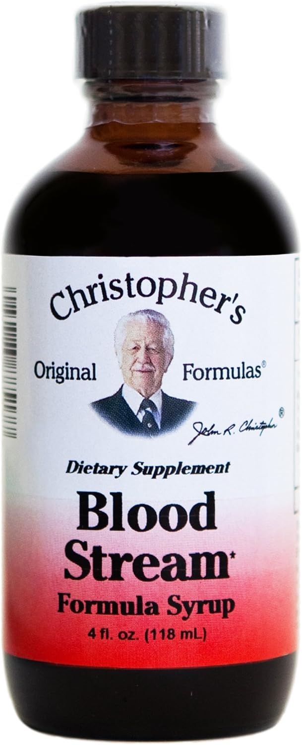 Dr. Christopher's Original Bloodstream Cleanse Syrup 4 oz Liquid Formula for Red Clover Combination