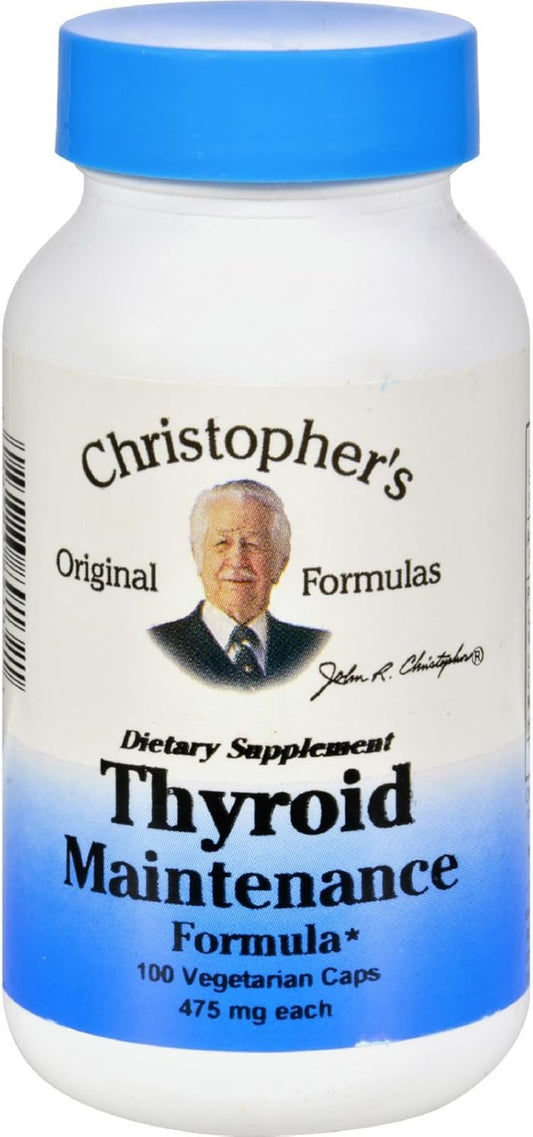 Dr. Christopher's Thyroid Maintenance Formula - 100 Vegetarian Capsules