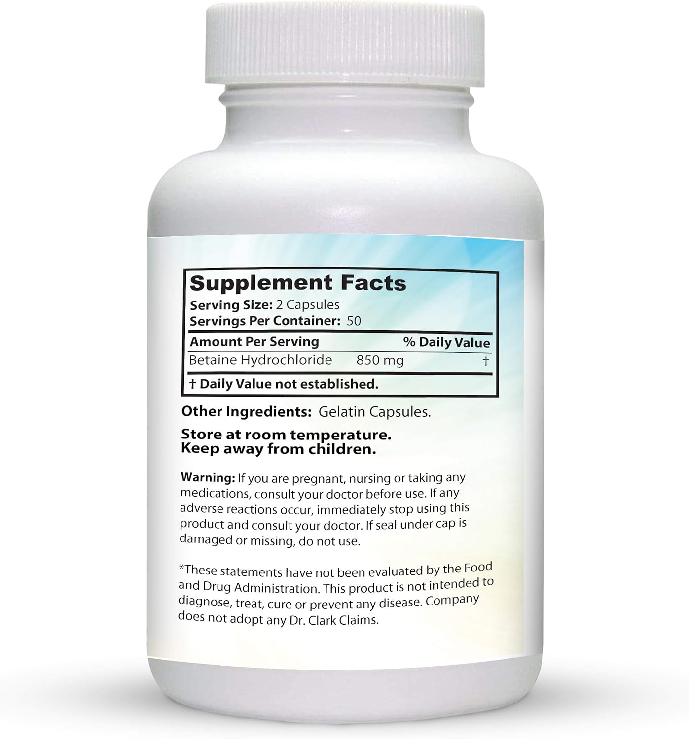 Dr. Clark Lugol’s Iodine and Betaine HCL Digestive Enzymes with Cloves Supplement