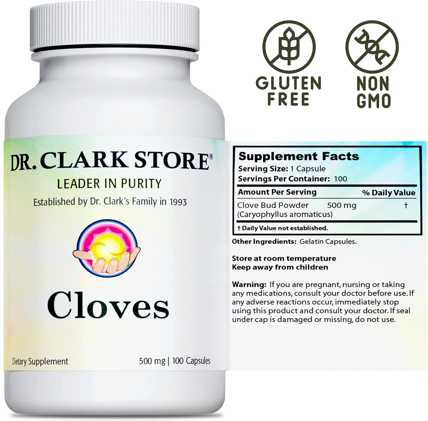 Dr. Clark Lugol’s Iodine and Betaine HCL Digestive Enzymes with Cloves Supplement