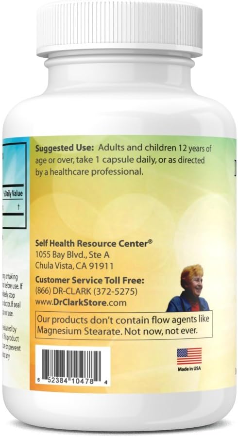 Dr. Clark Store 500mg Arginine Supplement - 100 Gelatin Capsules for Heart Health