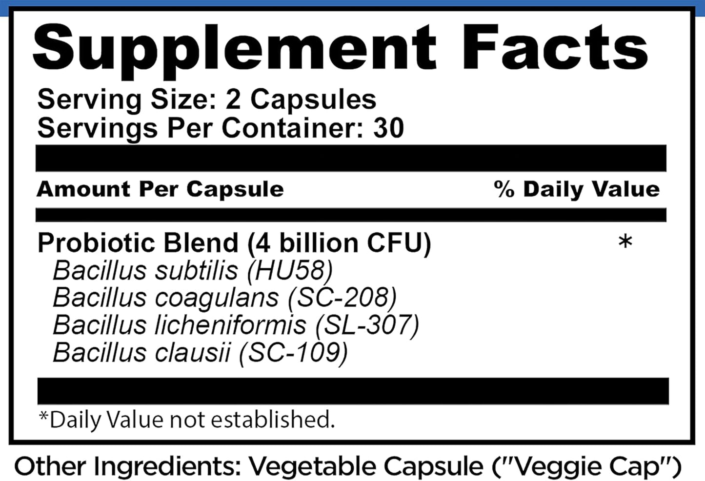 Dr. Danielle Probiotic Supplement - Shelf Stable Probiotics for Women and Men - 60 Capsules - Bacillus Strain - No Refrigeration Needed