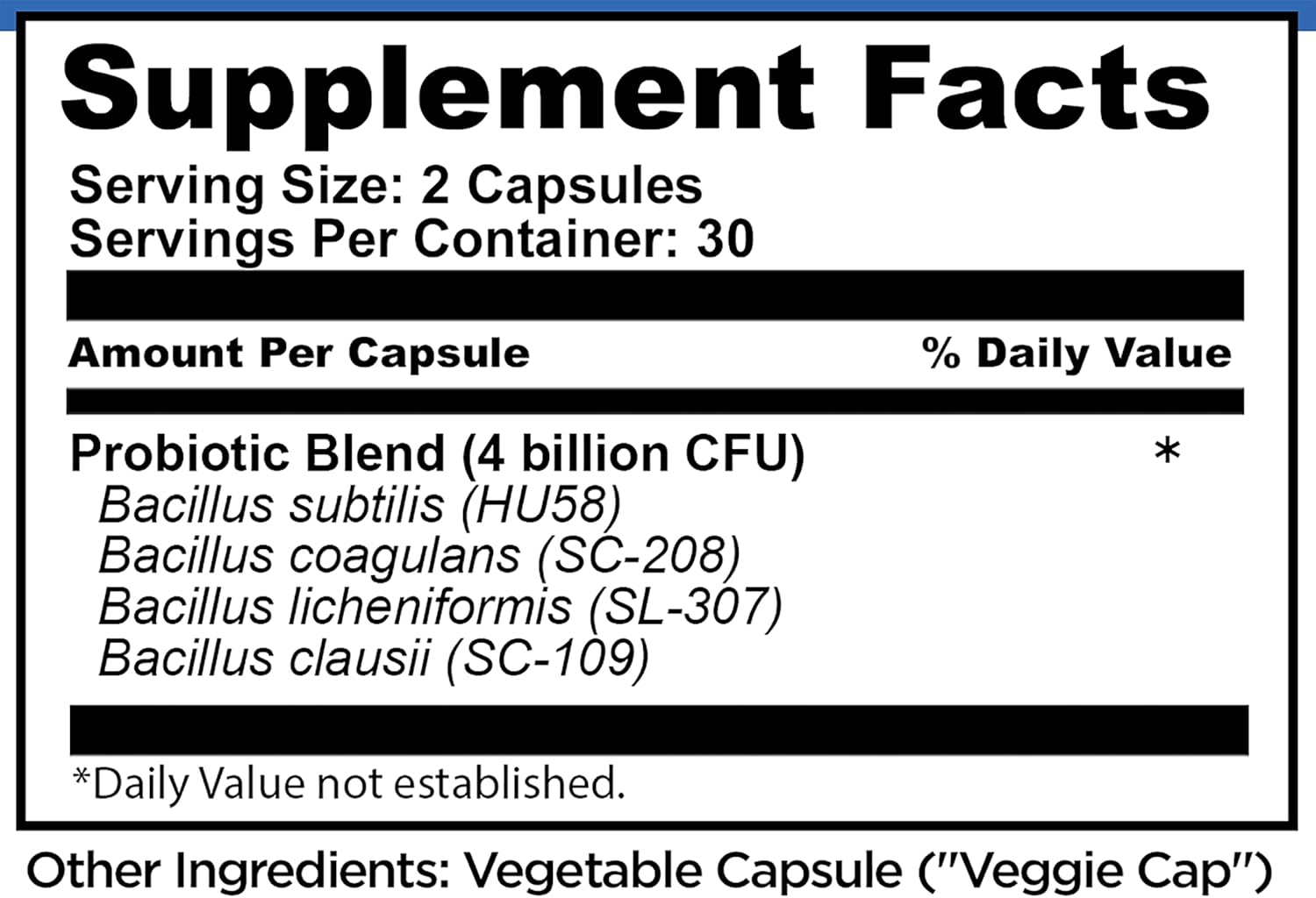 Dr. Danielle Probiotic Supplement - Shelf Stable Probiotics for Women and Men - 60 Capsules - Bacillus Strain - No Refrigeration Needed
