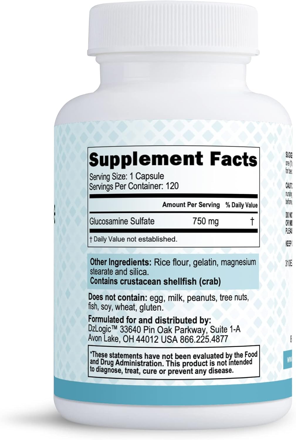 Dr. Dzugan's Advanced Glucosamine Sulfate for Healthy Joints and Cartilage Formation - 750 mg
