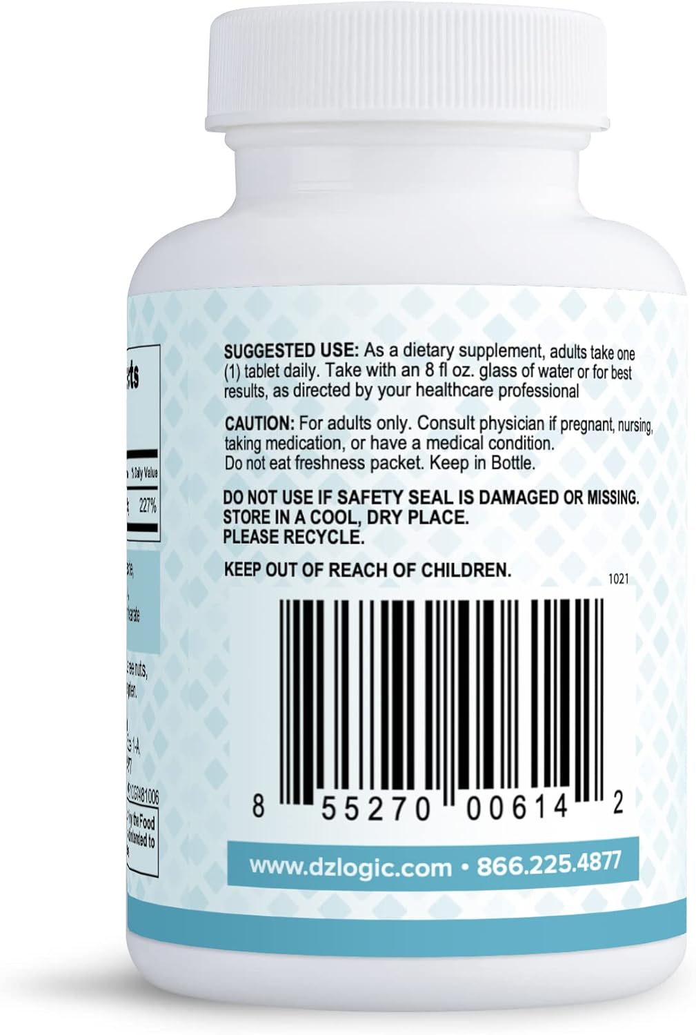 Dr. Dzugan's Advanced Zinc Gluconate Formula 25mg Tablets - Non-GMO, GMP Certified, Gluten Free, Vegetarian - Supports Immune Function
