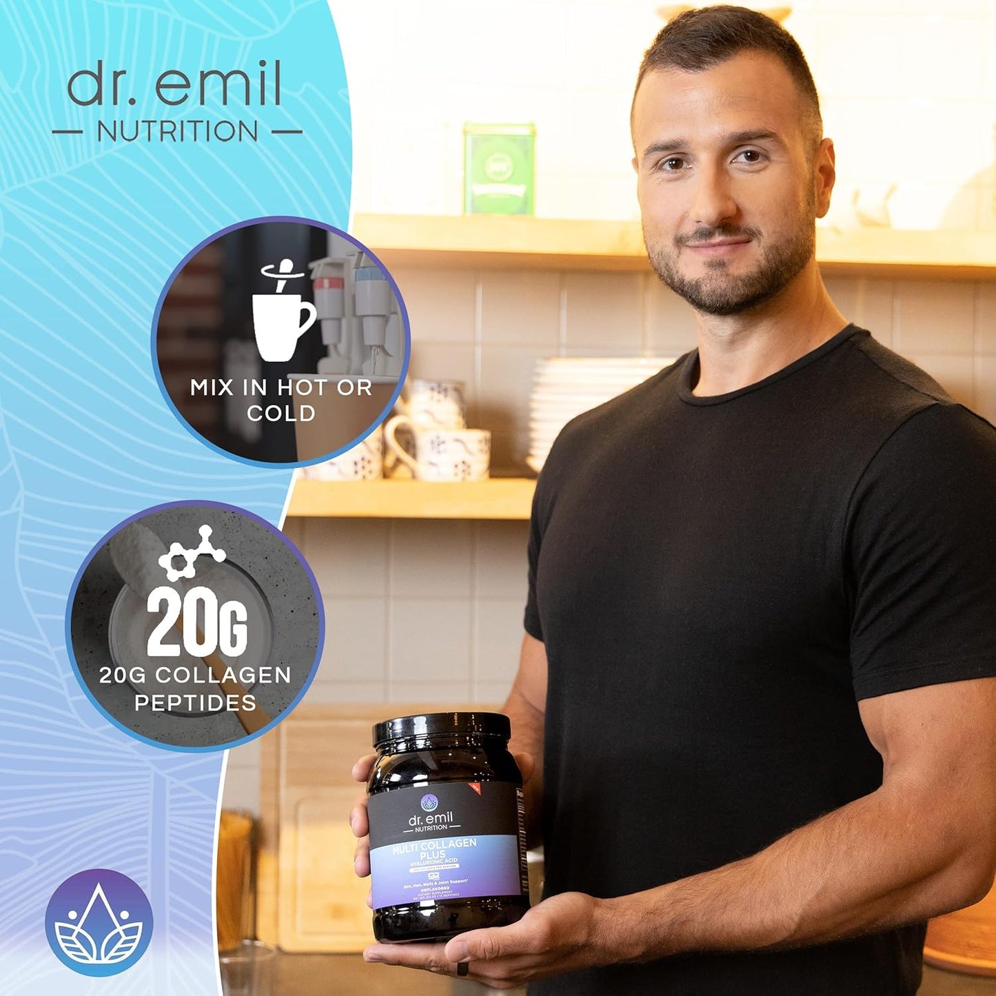 Dr. Emil Nutrition Collagen Bundle - Double the Benefits for Hair, Skin & Nails - Collagen Peptide Pills & Powder (30 Servings)