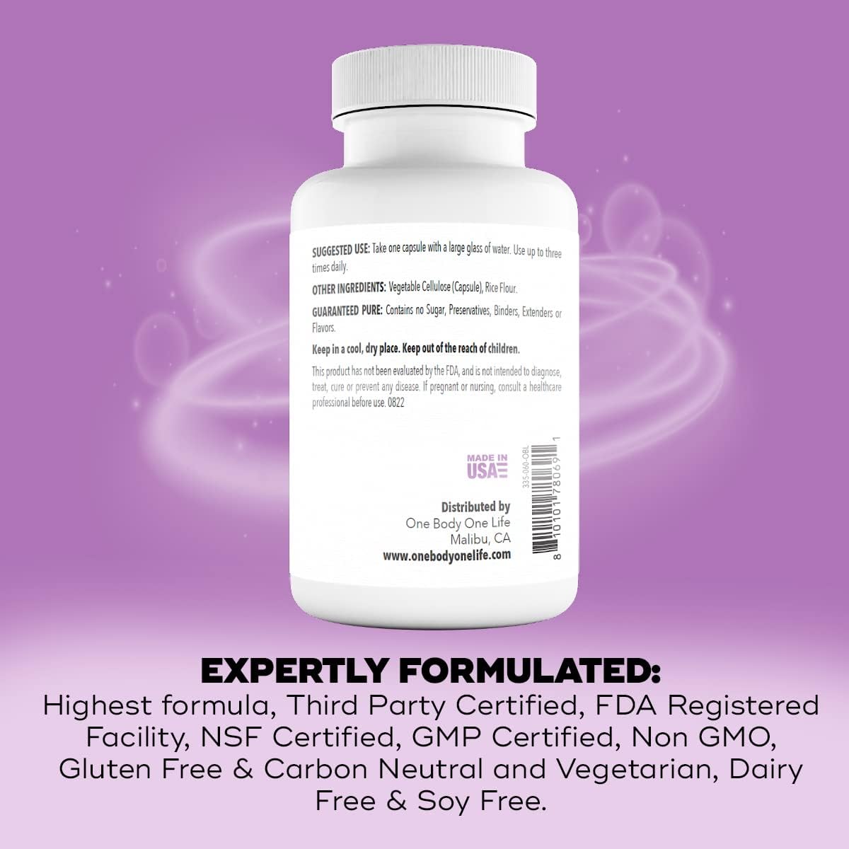 Dr. Formulated Probiotics with PAU D'Arco, Garlic, Goldenseal, Licorice, Barberry Root for Gut Health