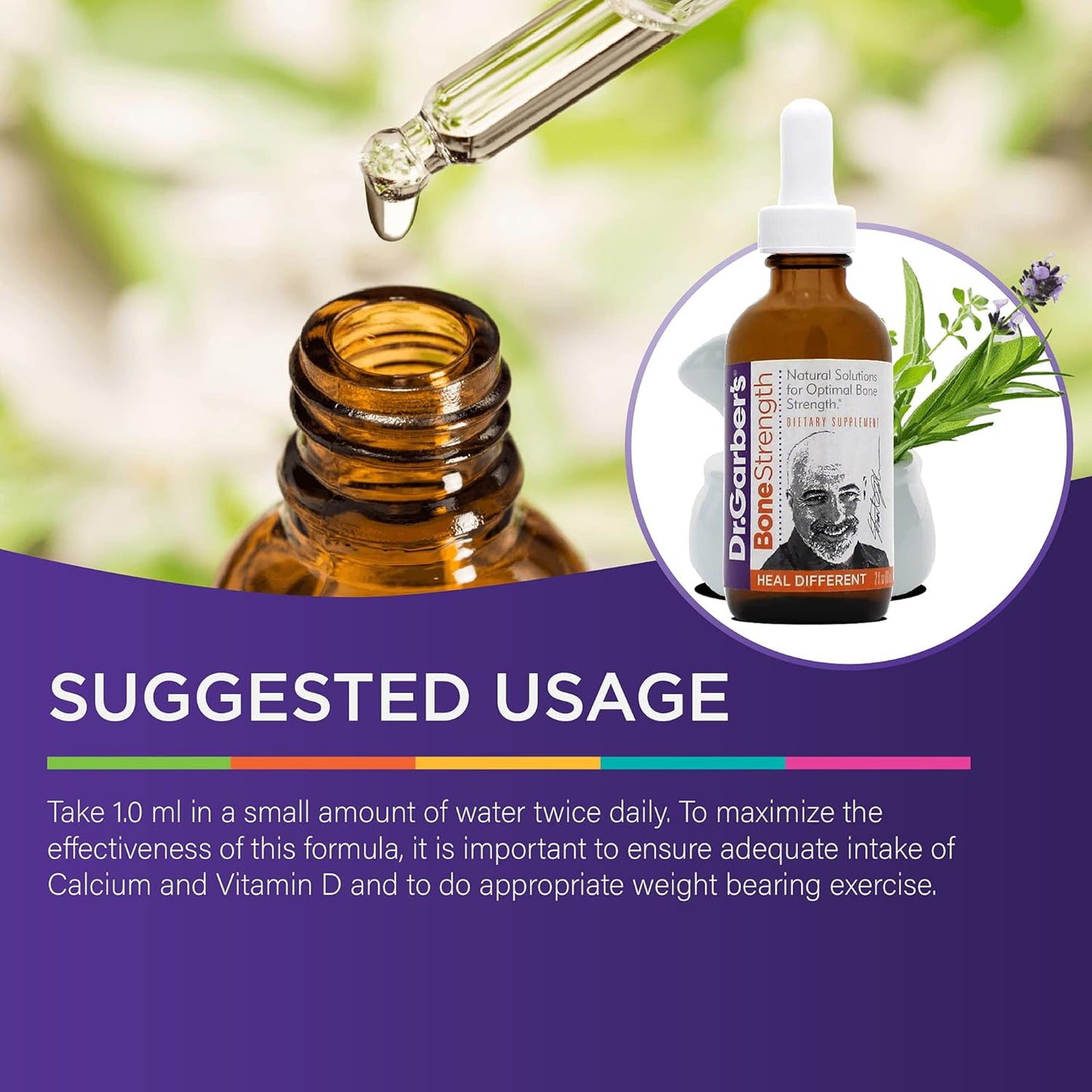 Dr. Garber's Bone Strength Liquid Supplement - 2 fl oz Bottle