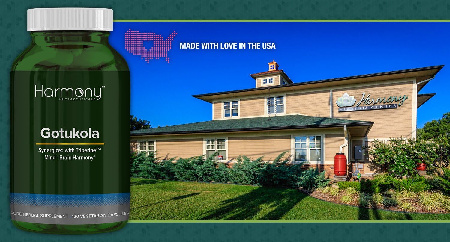 Dr. Gumman's Clinical Grade Gotu Kola 120 Vegan Capsules - Maximum Potency & Bioactivity - Harmony Nutraceuticals