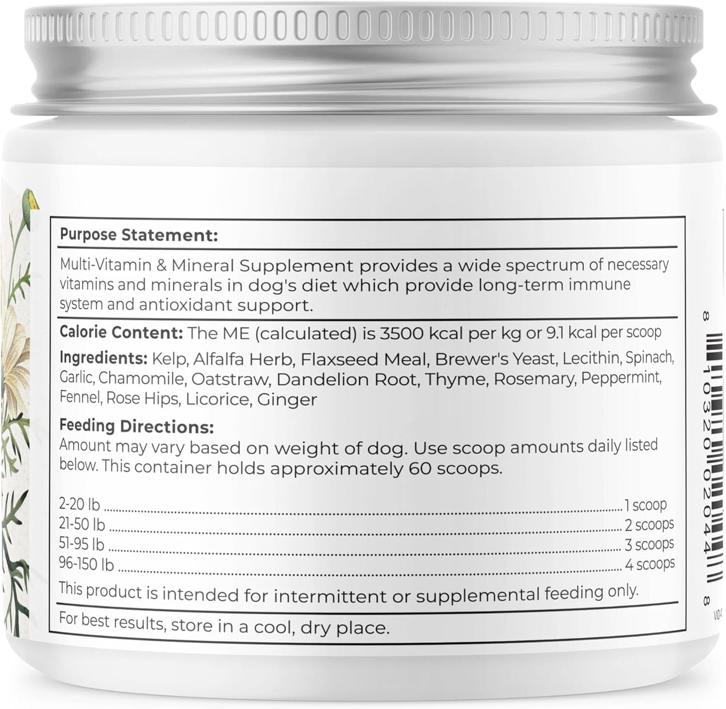 Dr. Harvey's Herbal Dog Multi-Vitamin and Mineral Supplement - 7 Ounces