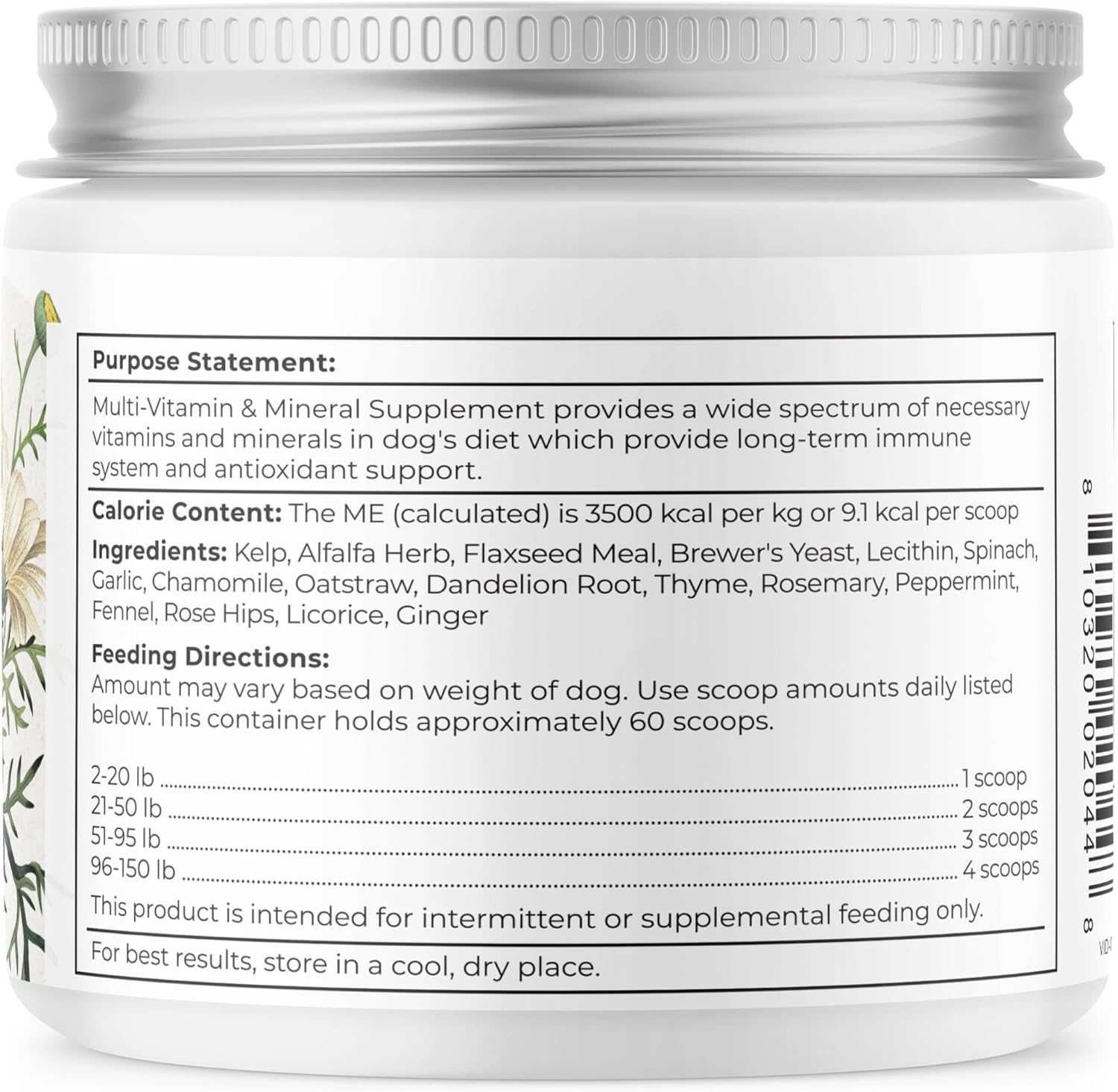 Dr. Harvey's Herbal Dog Multi-Vitamin and Mineral Supplement - 7 Ounces