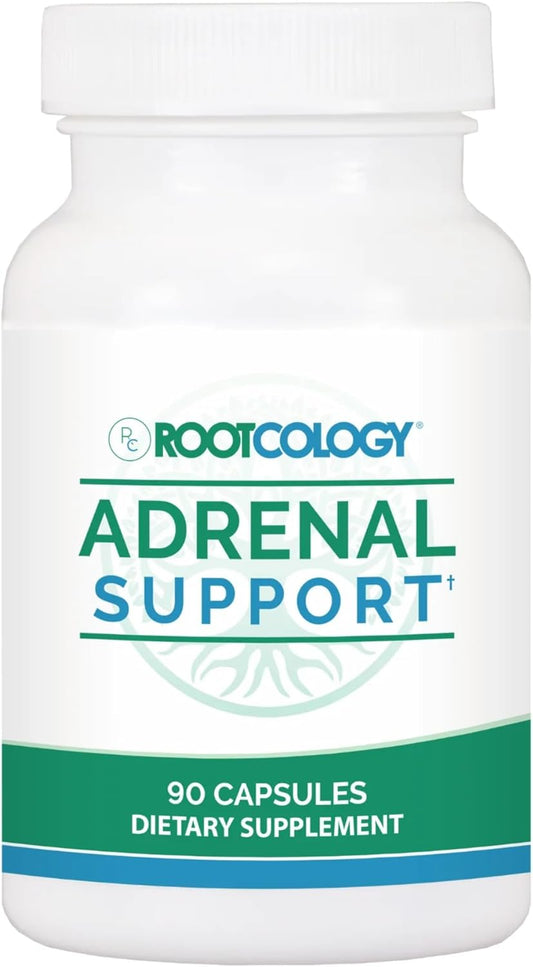 Dr. Izabella Wentz Rootcology Adrenal Support Formula with Adaptogenic Herbs and Vitamin B6 - 90 Capsules