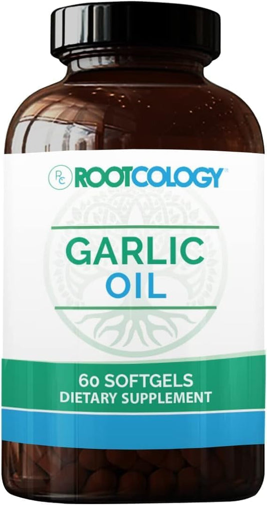 Dr. Izabella Wentz Rootcology Garlic Oil Softgels - Enteric-Coated for Reduced Odor - Immune and Cardiovascular Support - 60 Count