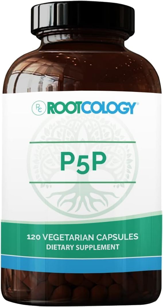 Dr. Izabella Wentz Rootcology P5P Active Vitamin B6 120 Vegetarian Capsules for Balanced Mood & Stress Support