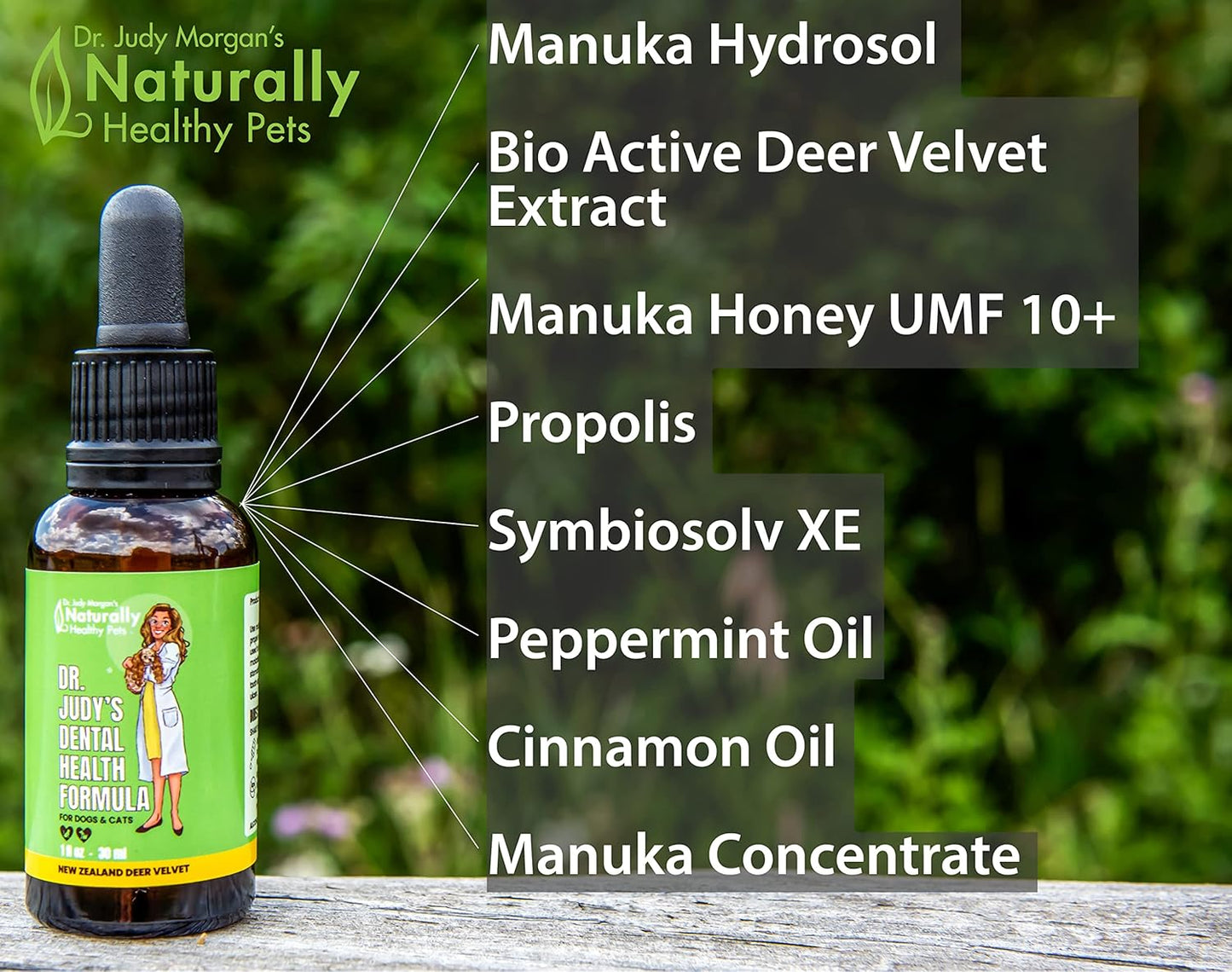 Dr. Judy Morgan's Dental Health Formula for Dogs & Cats - Natural Pet Care Supplement