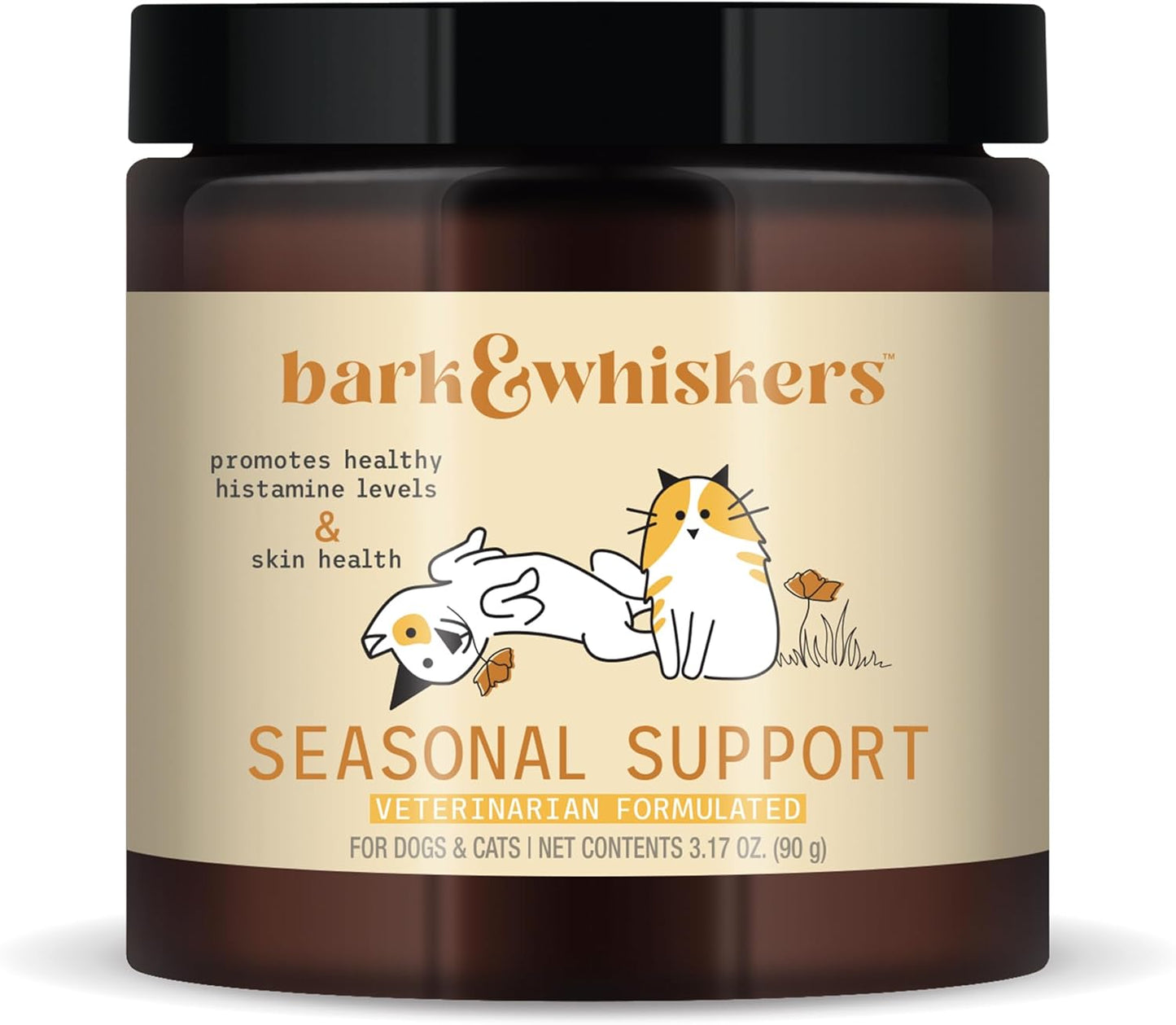 Dr. Mercola Bark & Whiskers Seasonal Support Supplement 3.17 Oz - 90 Scoops - Antioxidant & Immune Boost