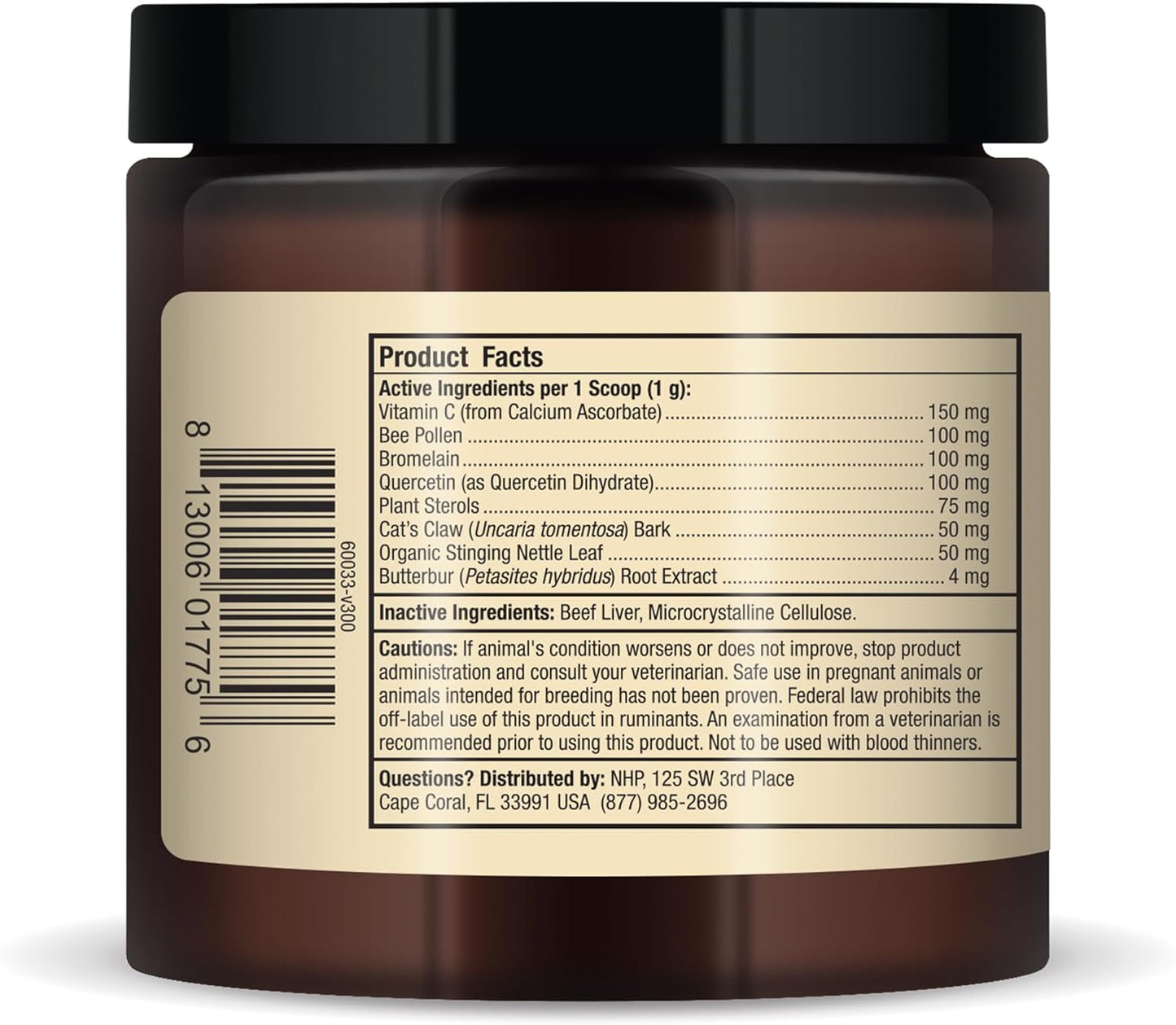 Dr. Mercola Bark & Whiskers Seasonal Support Supplement 3.17 Oz - 90 Scoops - Antioxidant & Immune Boost