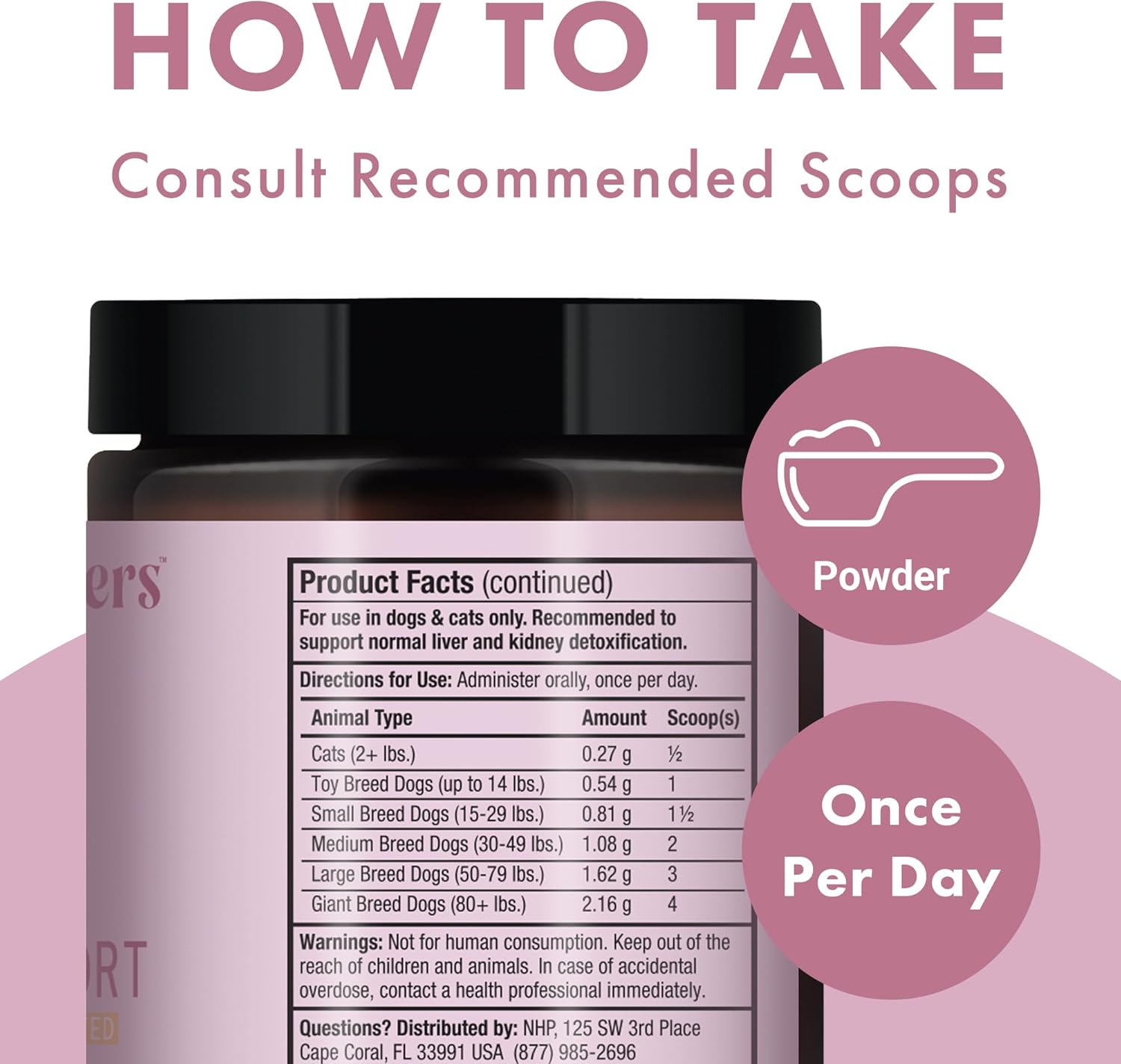 Dr. Mercola Detox Support for Pets, 1.8 Oz. (52.3 g), Healthy Liver & Kidney Function, Non-GMO Bark & Whiskers Formula