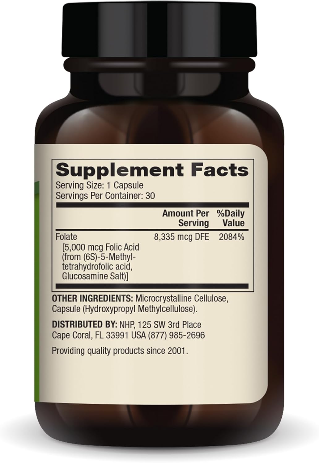 Dr. Mercola Methyl Folate Supplement - 30 Servings, Non-GMO, Soy-Free, Gluten Free