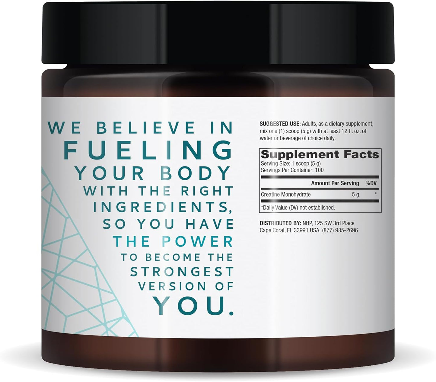 Dr. Mercola Pure Power Creatine Monohydrate - Unflavored, 17.6 oz (500g) - 100 Servings - Non-GMO - NSF Certified - 5g Per Serving